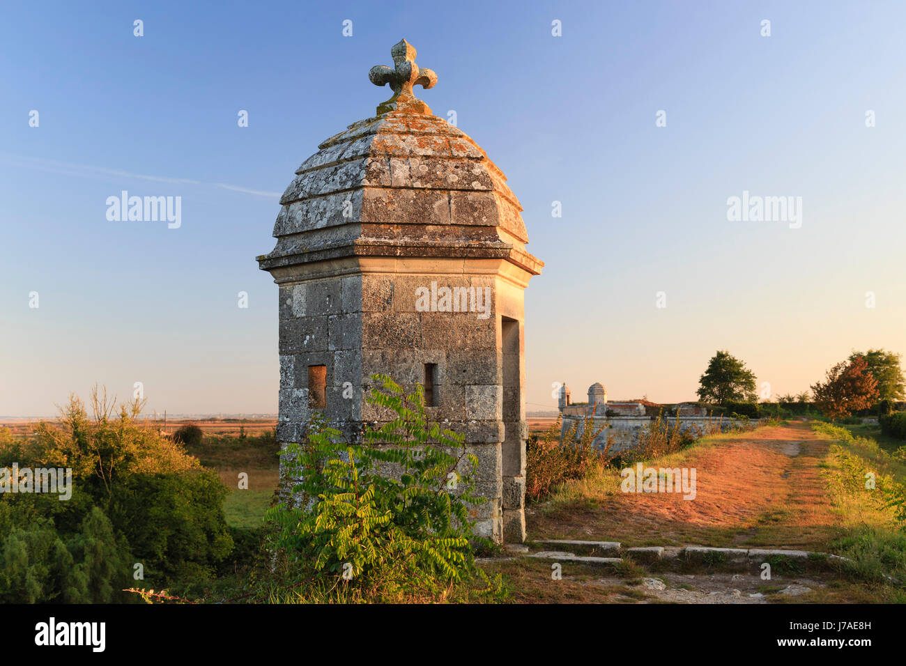 France, Charente Maritime, Hiers Brouage, Citadel of Brouage, walls and turrets Stock Photo