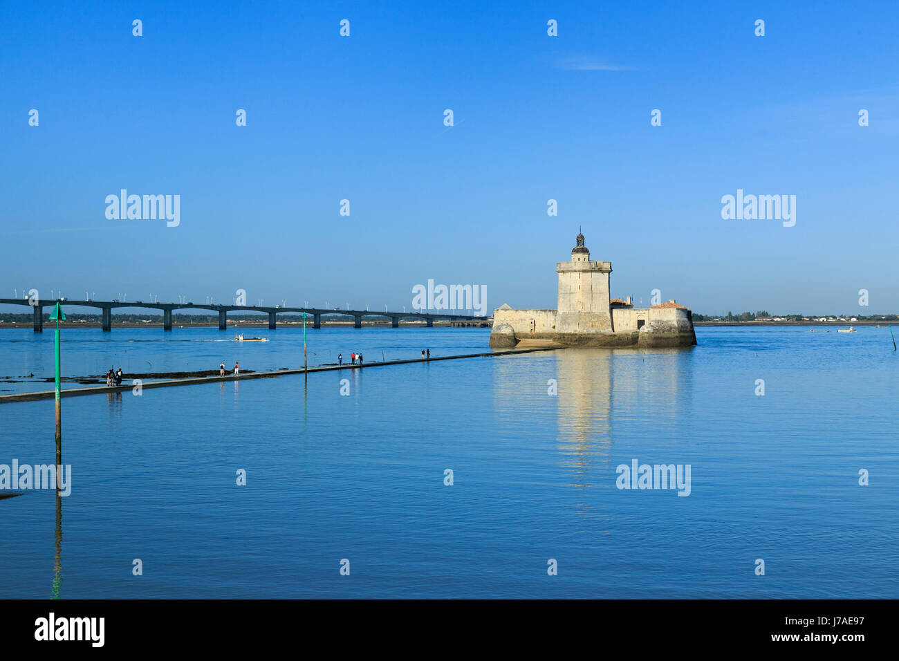 France, Charente Maritime, Bourcefranc le Chapus, Fort Louvois or Fort Chapus Stock Photo
