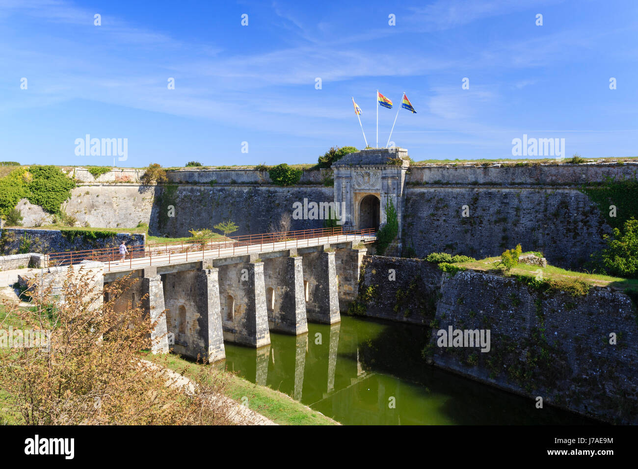France, Charente Maritime, Oleron island, Chateau d'Oleron, Citadel Stock Photo