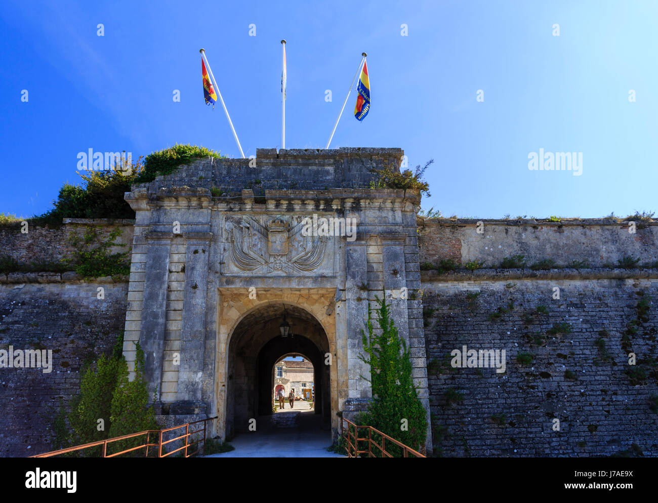 France, Charente Maritime, Oleron island, Chateau d'Oleron, Citadel Stock Photo
