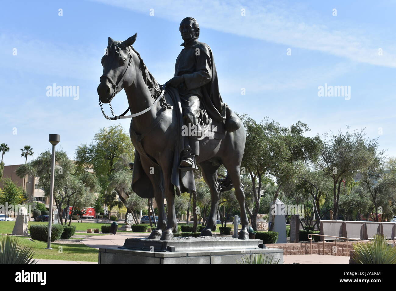 Statue at the Arizona State Capitol in Phoenix Stock Photo Alamy