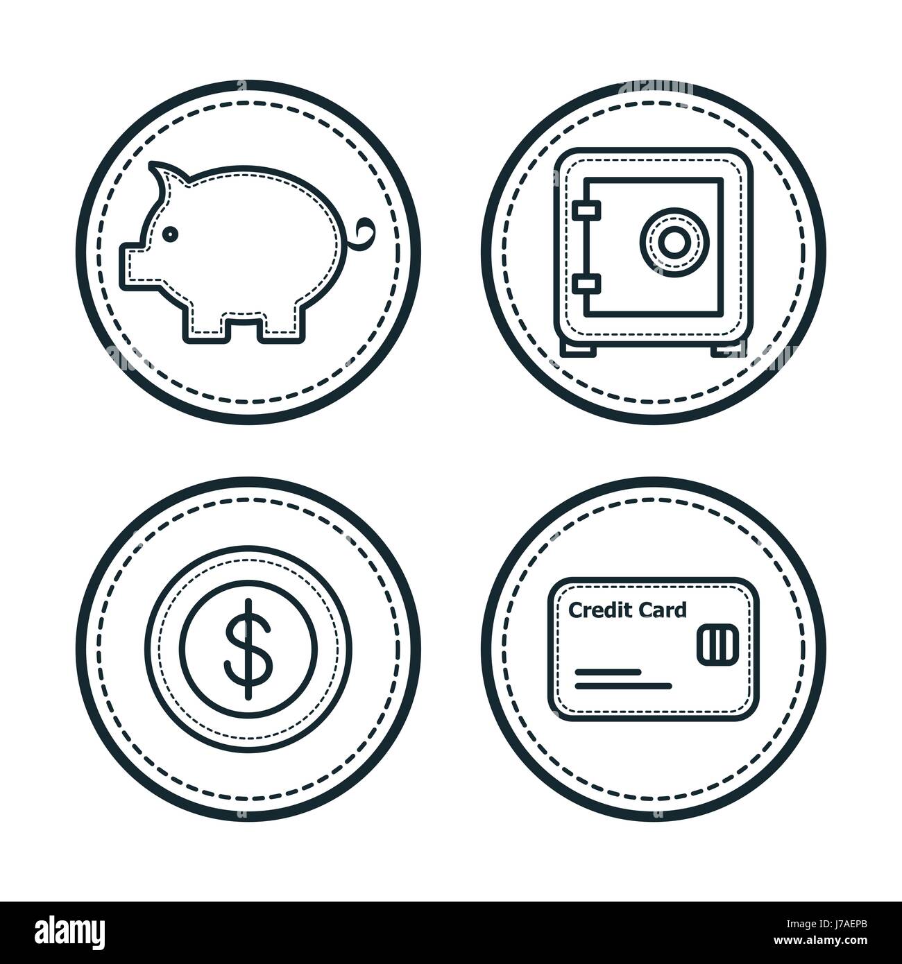 Hand drawn icons Stock Vector Image & Art - Alamy