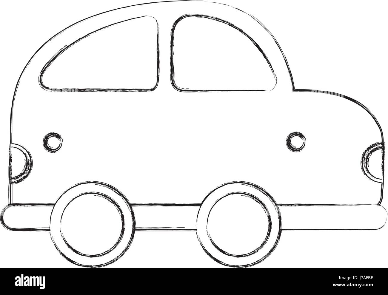 Car Outline Black and White Stock Photos & Images - Alamy