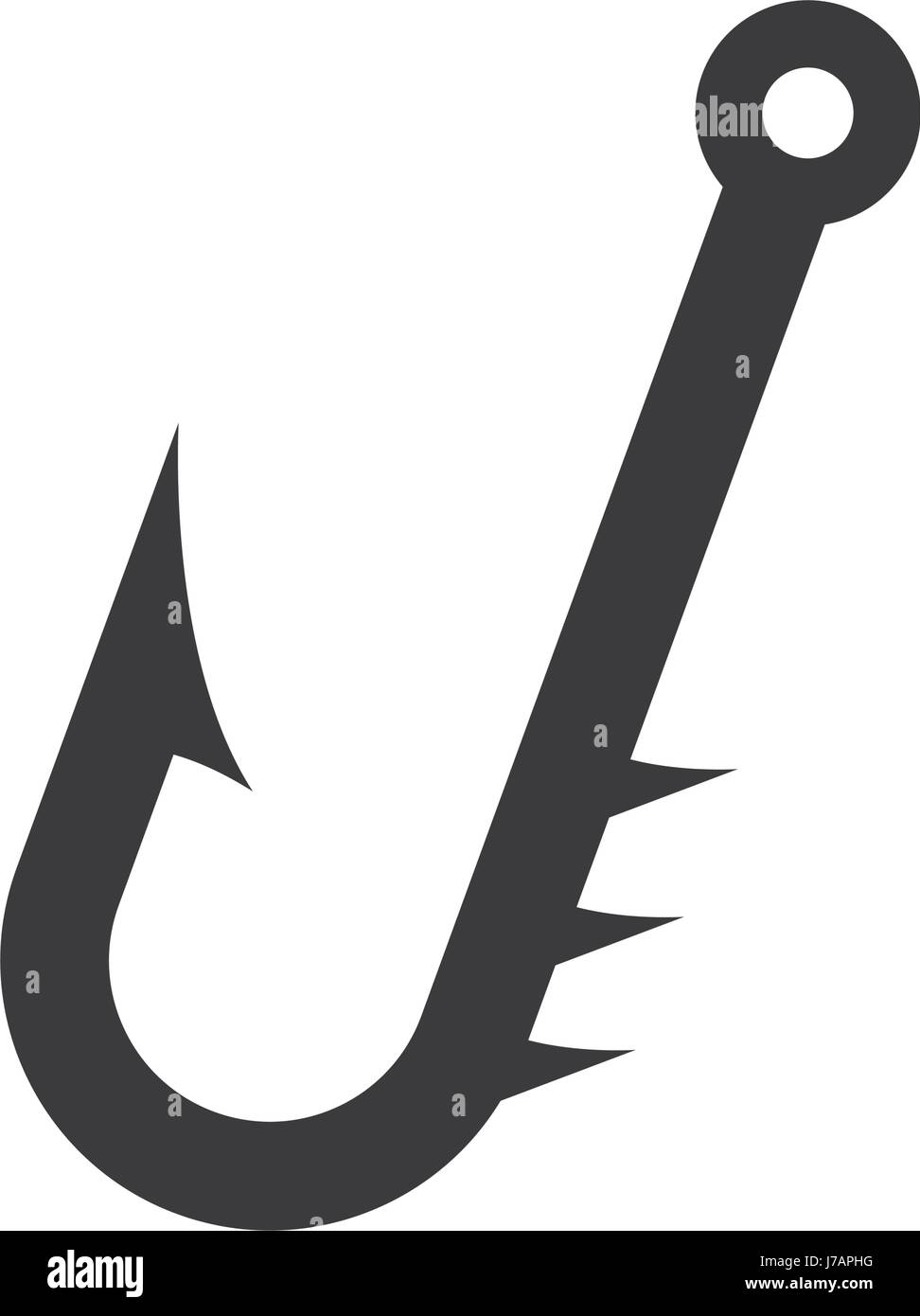 Fish hook symbol Stock Vector Image & Art Alamy