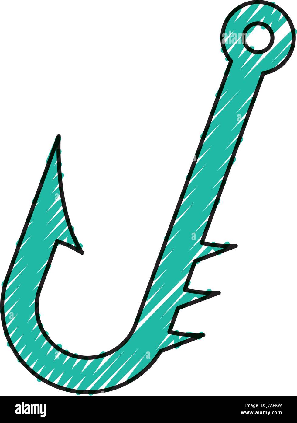 Fish hook symbol Stock Vector Image & Art Alamy