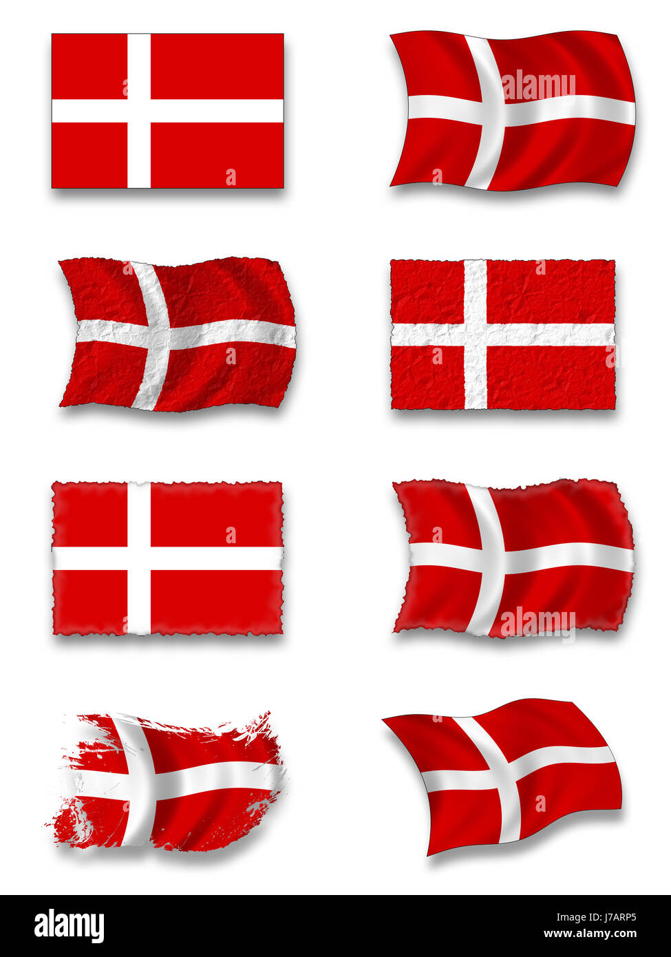 flag of denmark Stock Photo