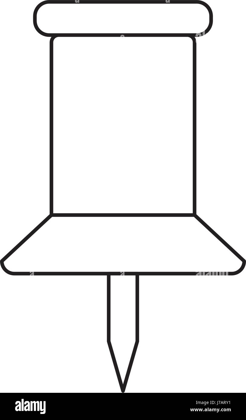 line pushpin symbol icon design Stock Vector Image & Art - Alamy