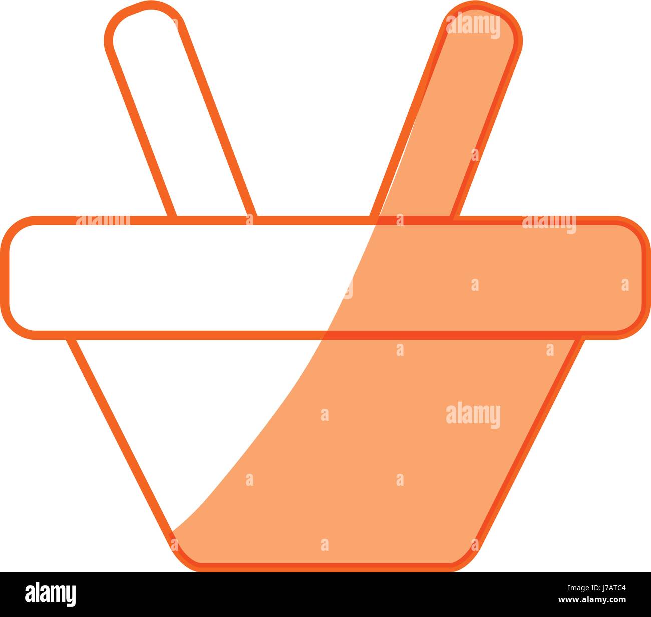 silhouette shopping basket symbol icon Stock Vector Image & Art Alamy