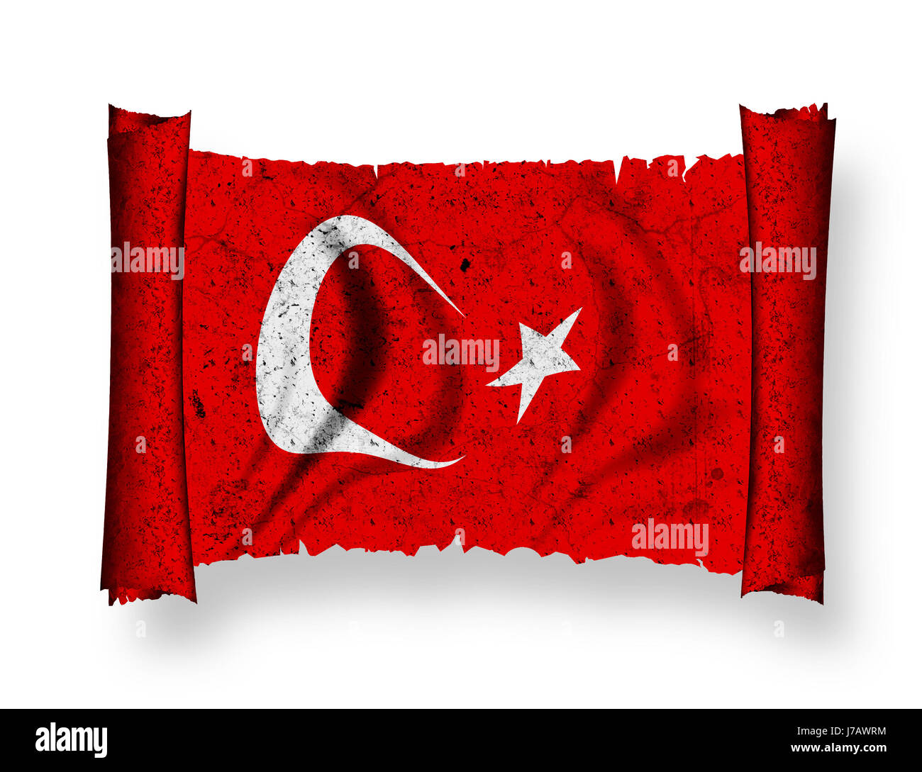 flag of turkey Stock Photo