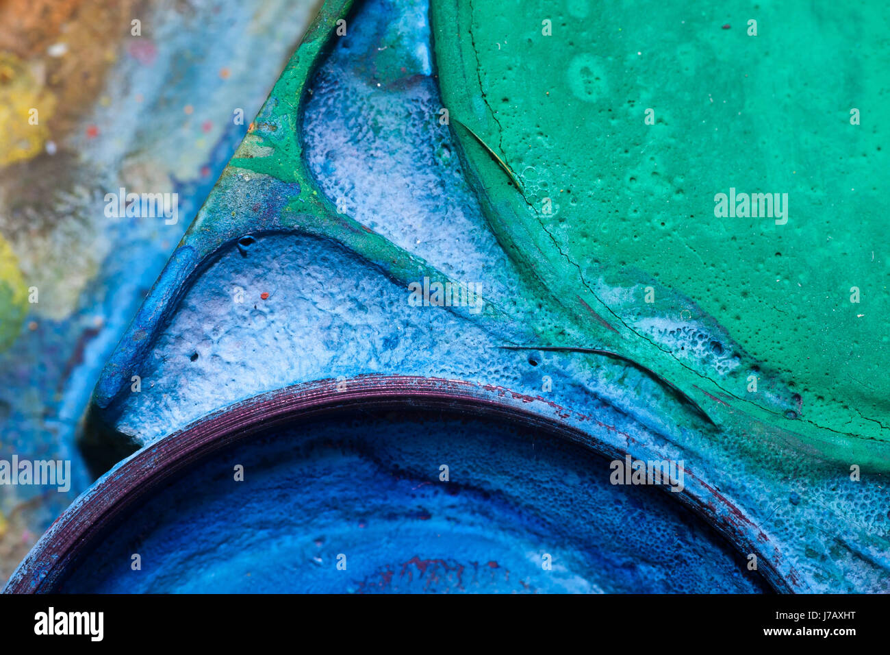 blue green coloured colourful gorgeous multifarious richly coloured colour Stock Photo