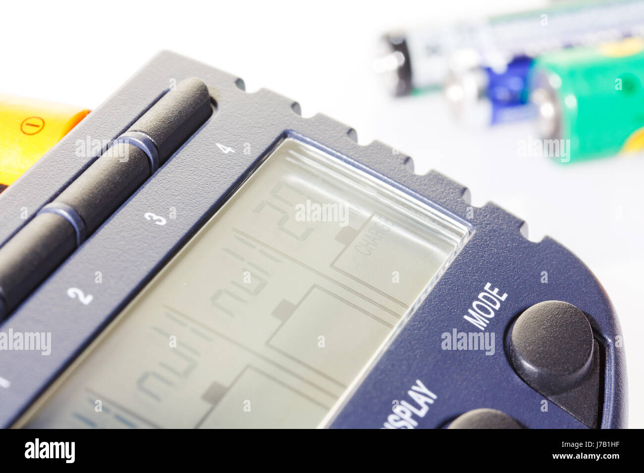 battery batteries backdrop background white blue object environment ...