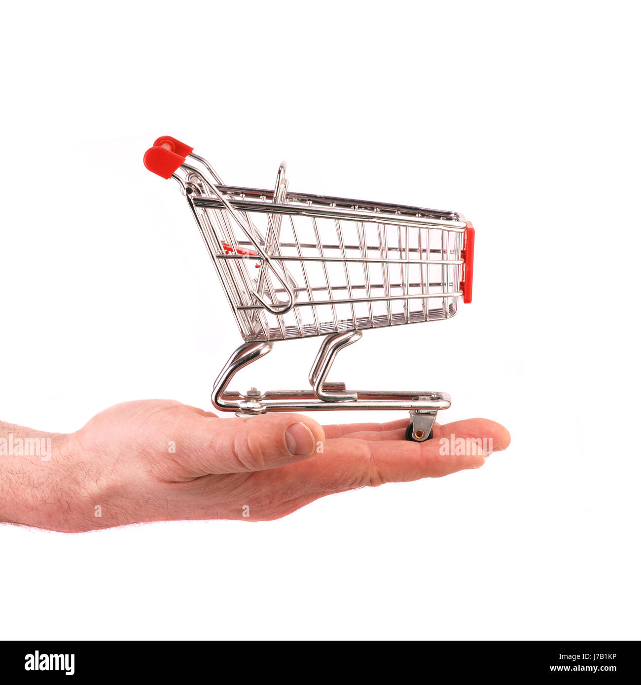 sell buy trolley cart purchase business dealings deal business transaction Stock Photo