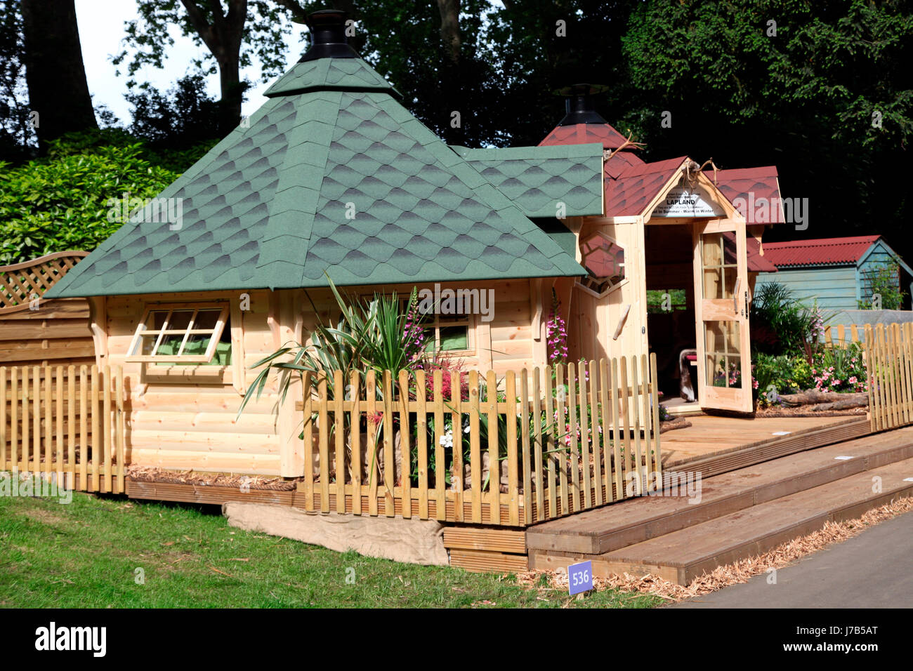 Image showcasing Traditional Lapland dwelling, made in Lapland, at RHS Chelsea Flower ...