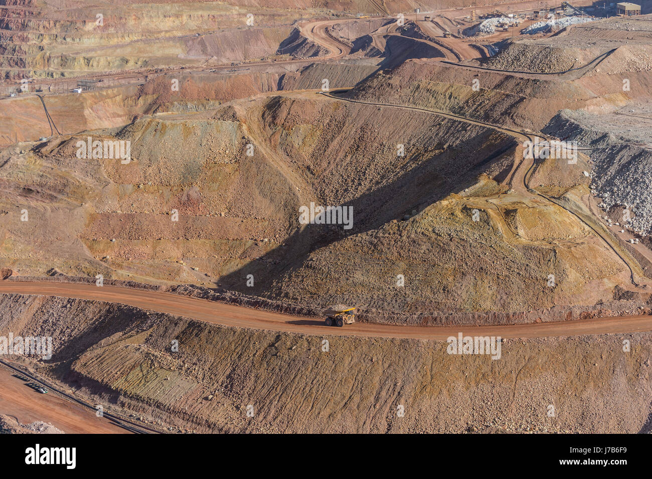Freeport-Mcmoran Copper Mine, Arizona USA Stock Photo