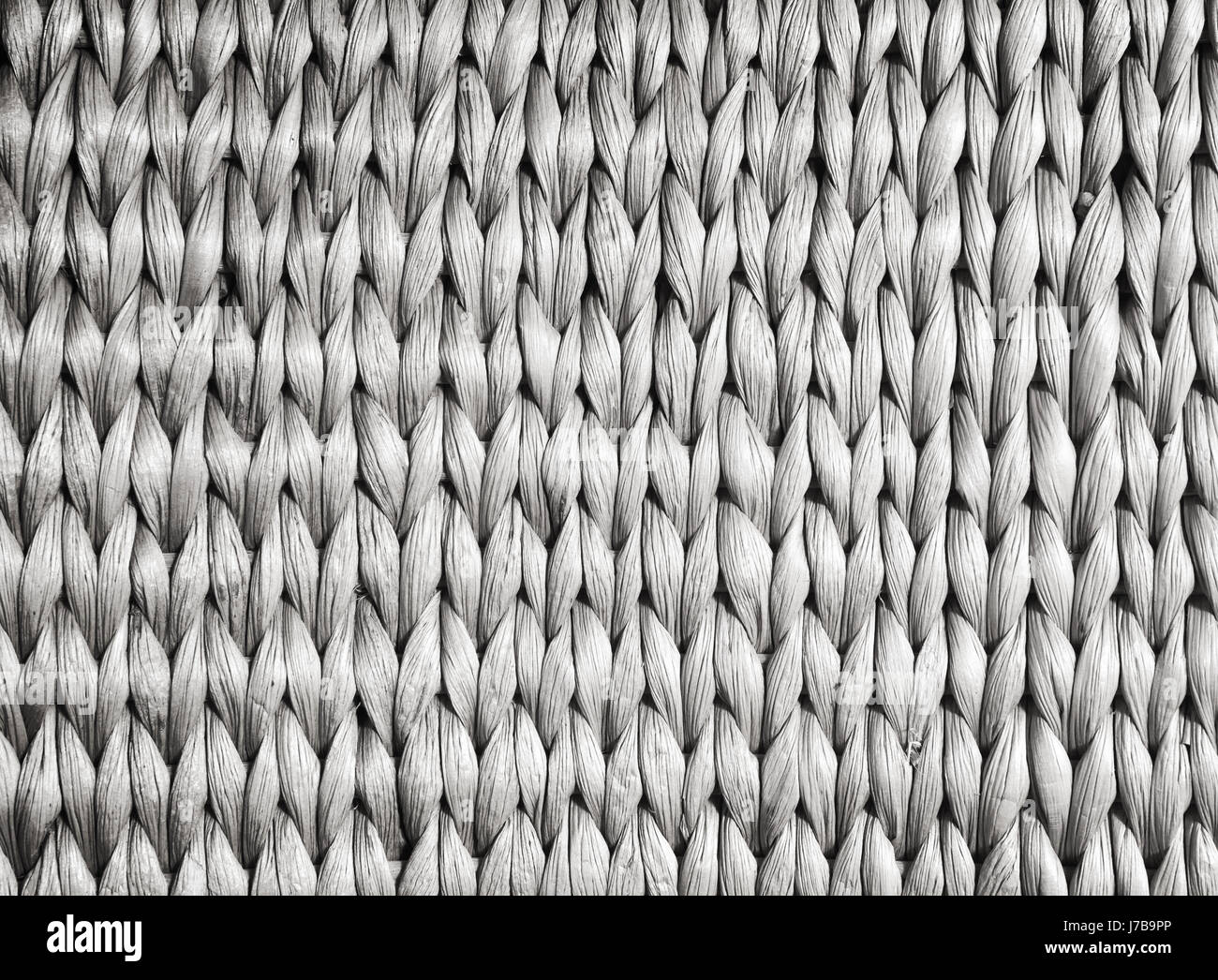 White wicker wall pattern, detailed background photo Stock Photo