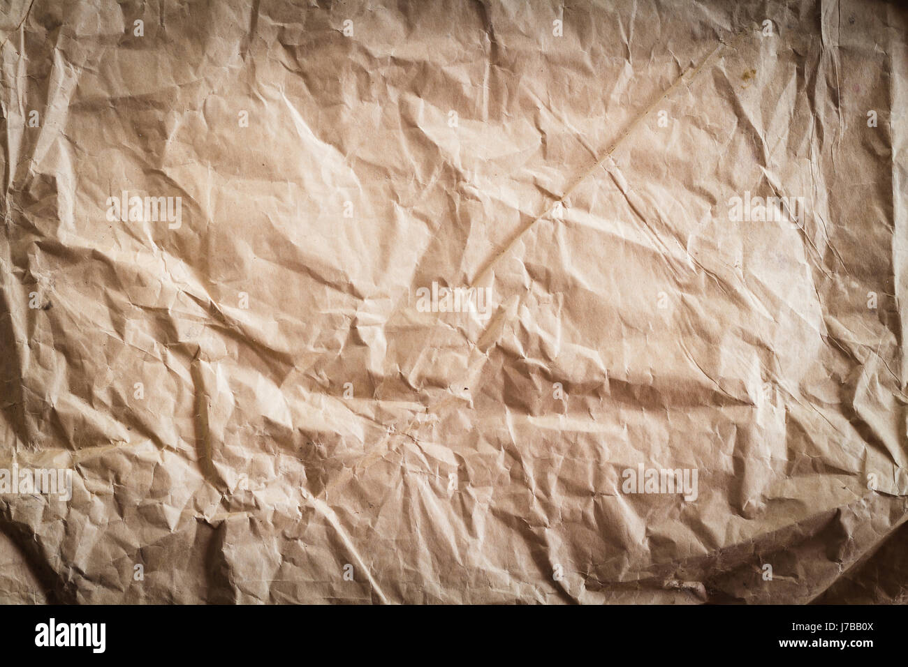 brown crumpled paper texture or use for background beautyful light ...