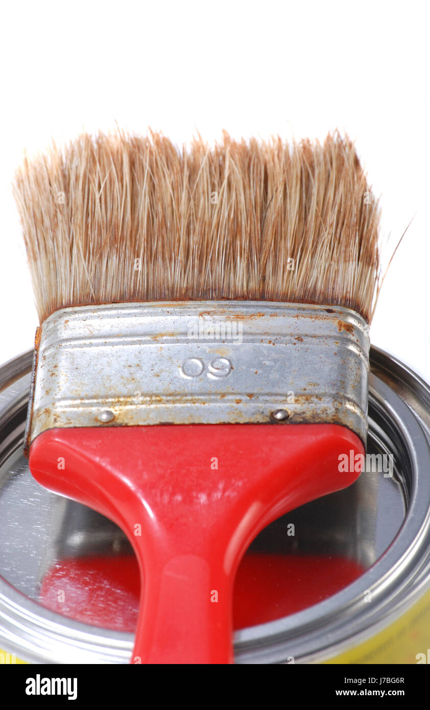 tool object paint work job labor paintbrush brush business dealings deal Stock Photo