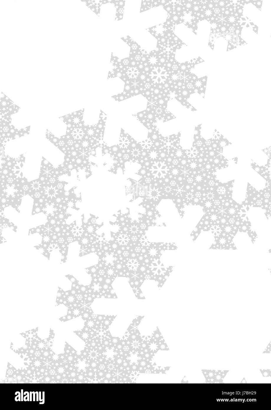 winter snowflakes light grey description field snow backdrop background Stock Photo