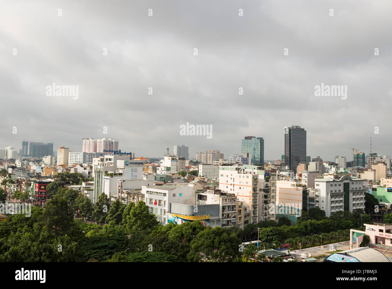 Downtown Saigon Stock Photo