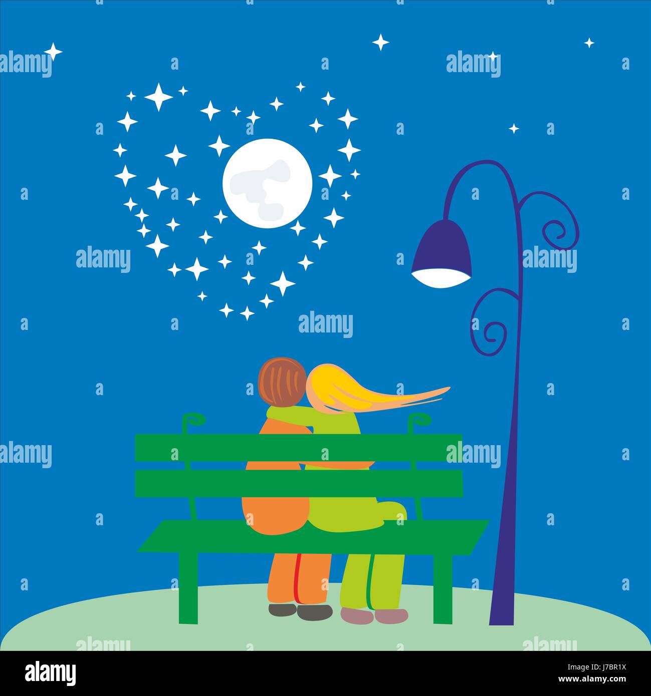 Young couple in love forms hi-res stock photography and images - Alamy