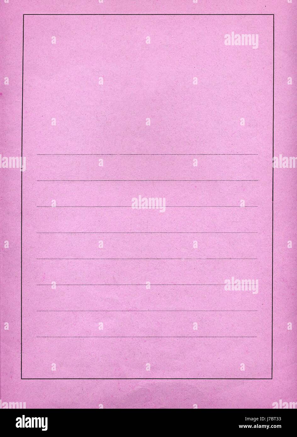 blank european caucasian uninhabited stationery document page sheet