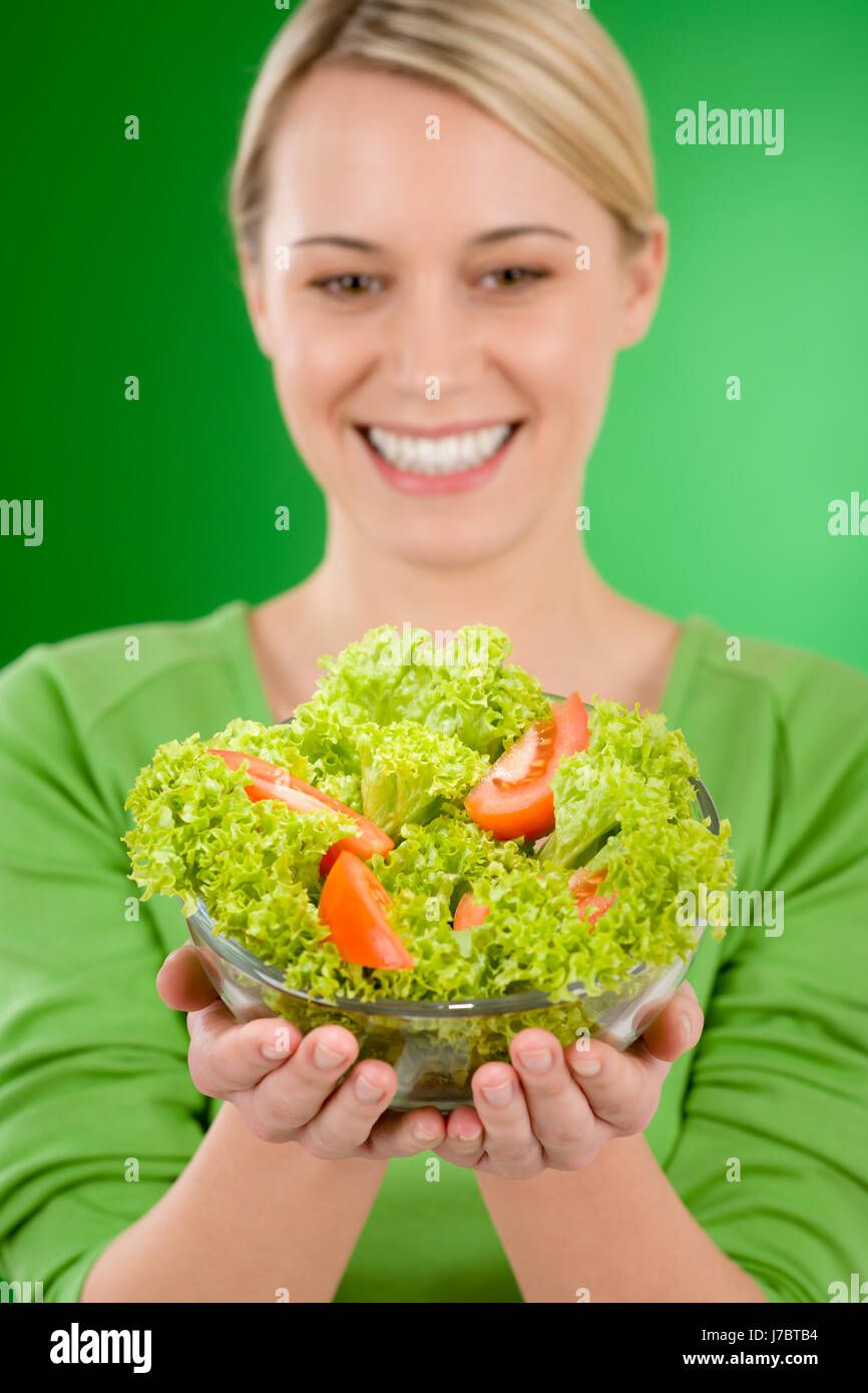 woman lifestyle portrait vegetable delighted unambitious enthusiastic ...