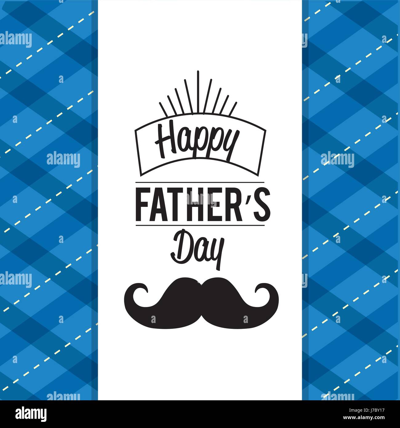 happy father day card with mustache design Stock Vector Image & Art - Alamy