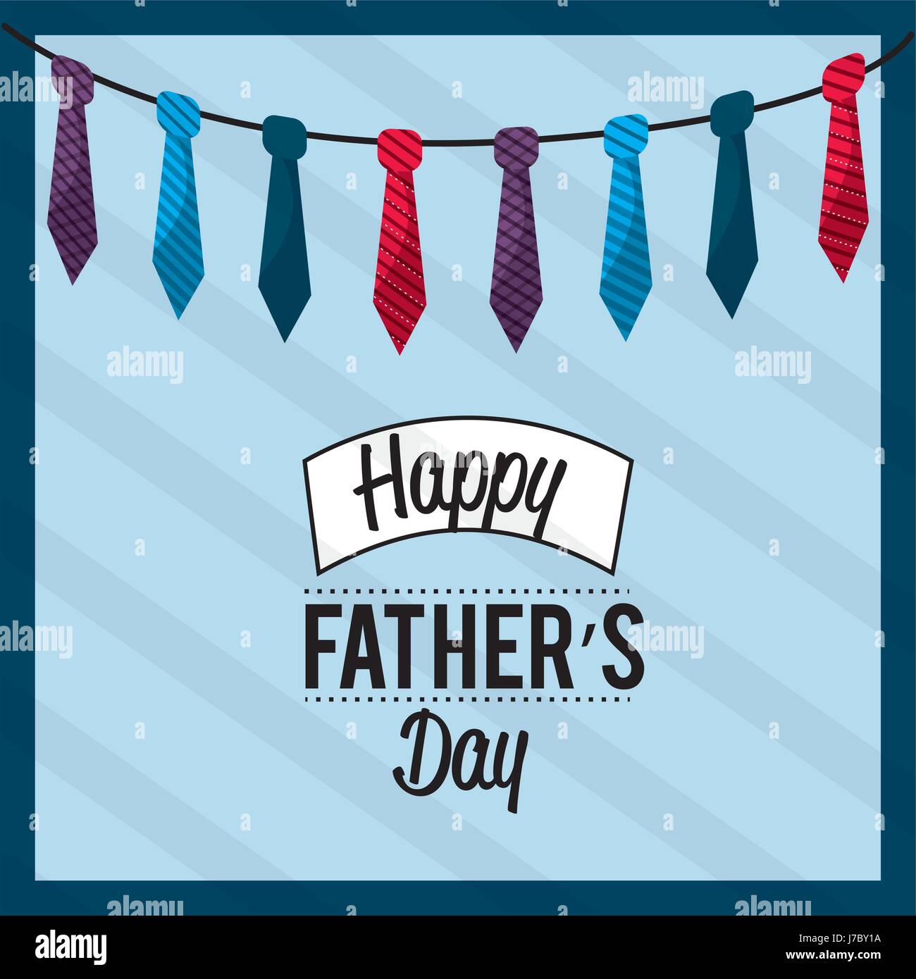 father day card with ties decoration Stock Vector Image & Art - Alamy