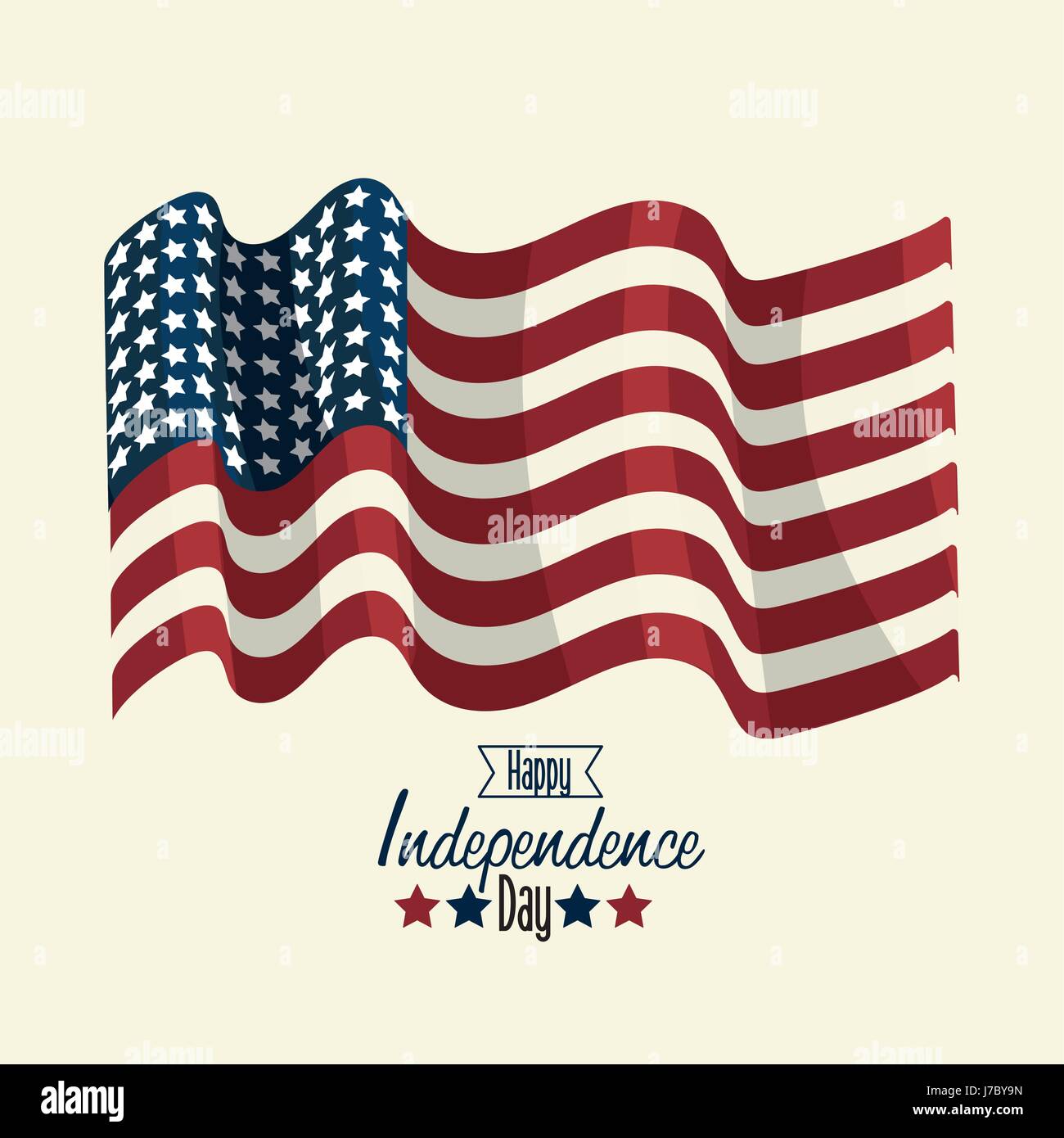 independence day with flag decoration design Stock Vector Image & Art ...