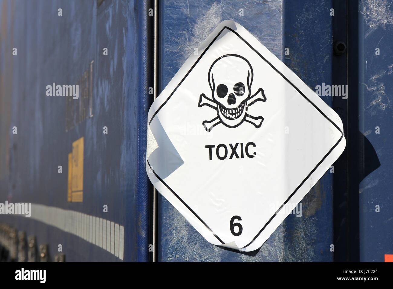 pictogram for chemical hazard - toxic substances Stock Photo