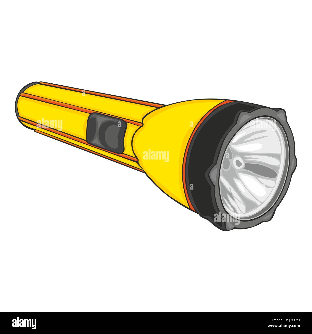 isolated illustration vector torch flashlight pocket lamp torch light