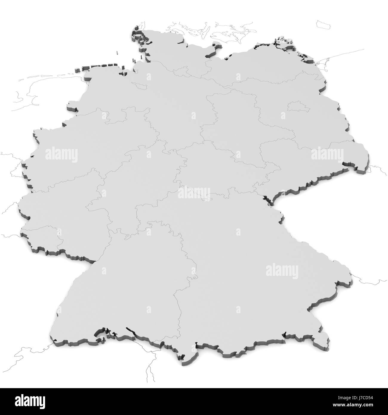 illustration card outline abstract atlas map of the world map bavaria Stock Photo