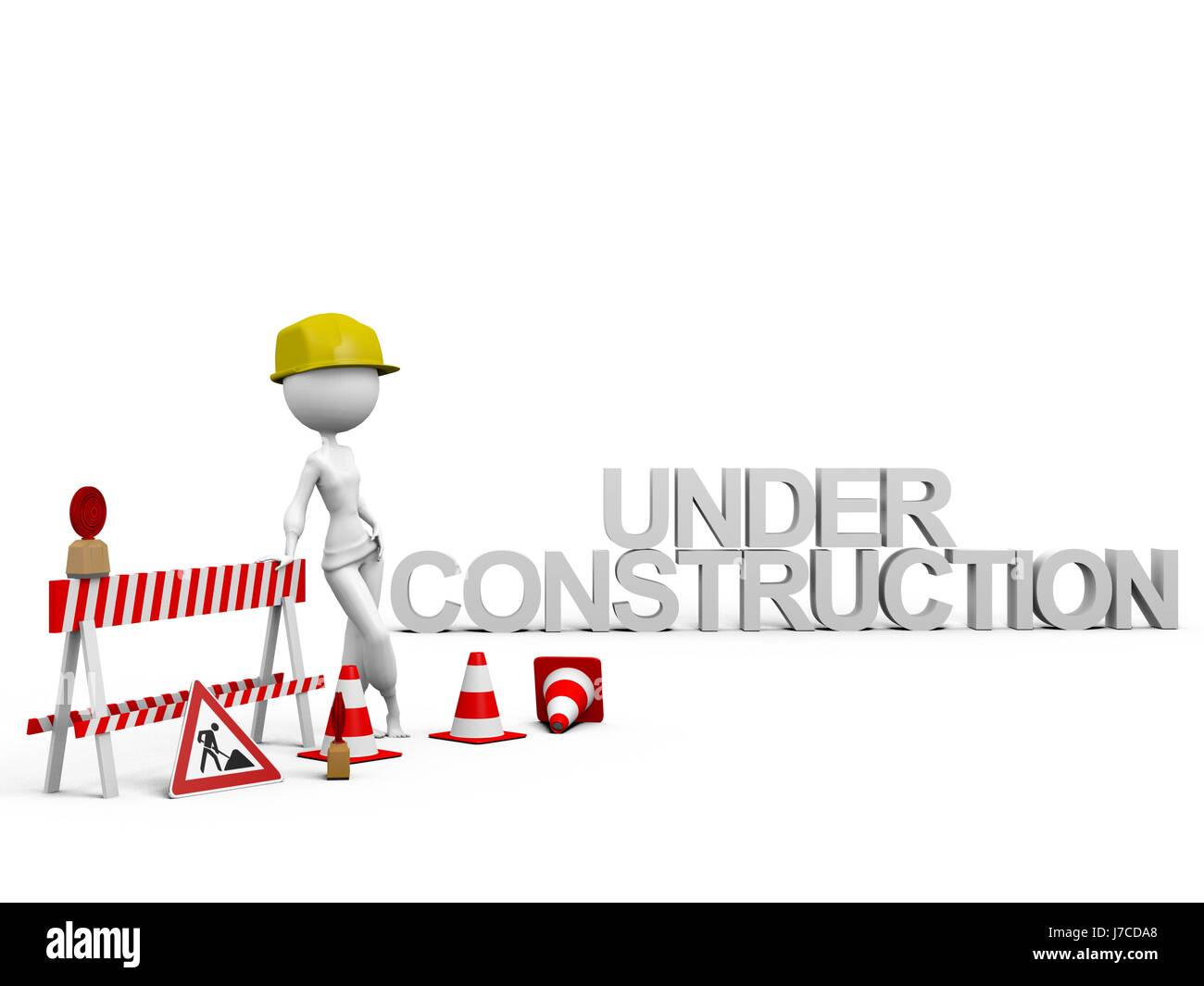 under barrier page sheet internet www worldwideweb net web construction sign Stock Photo