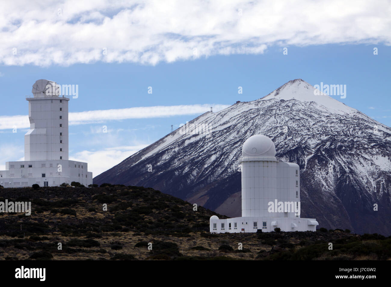 teide observatory Stock Photo