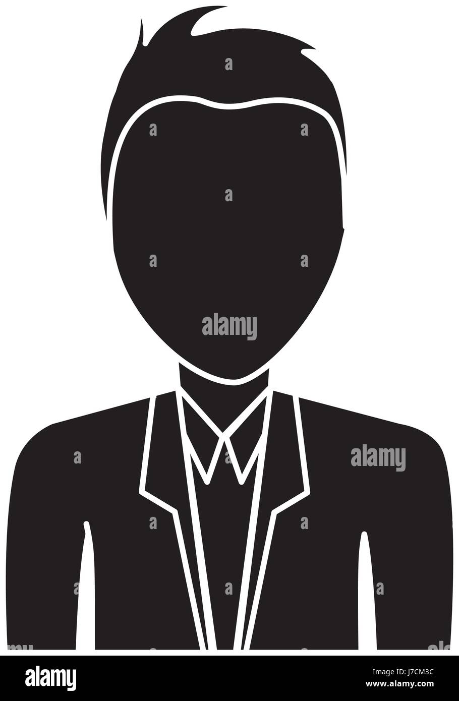 man with suit and tie icon Stock Vector Art \u0026 Illustration