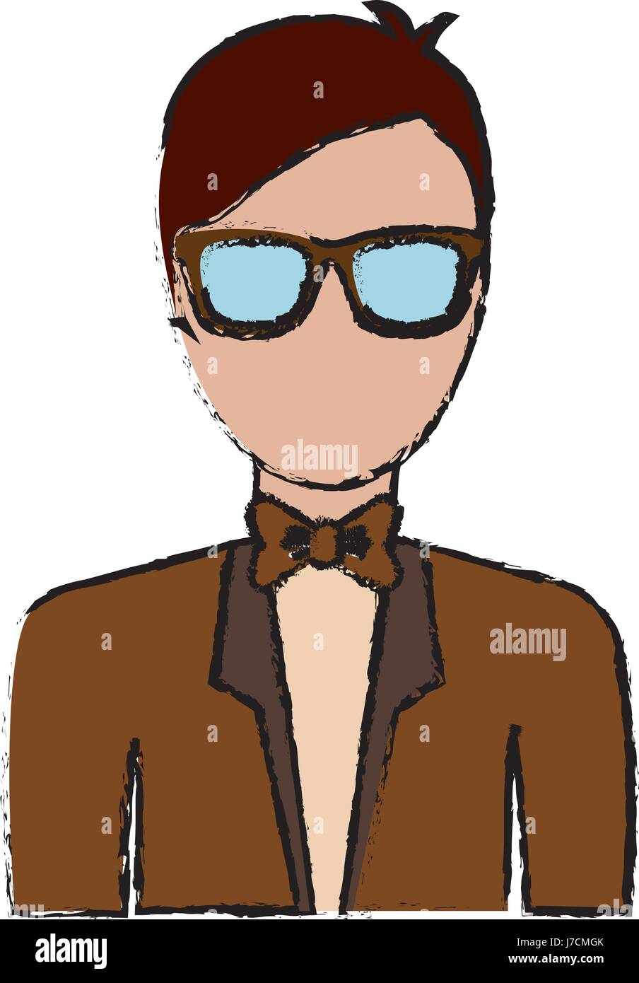 hipster man icon Stock Vector Image & Art - Alamy