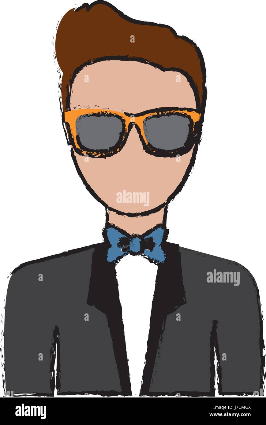 hipster man icon Stock Vector Image & Art - Alamy