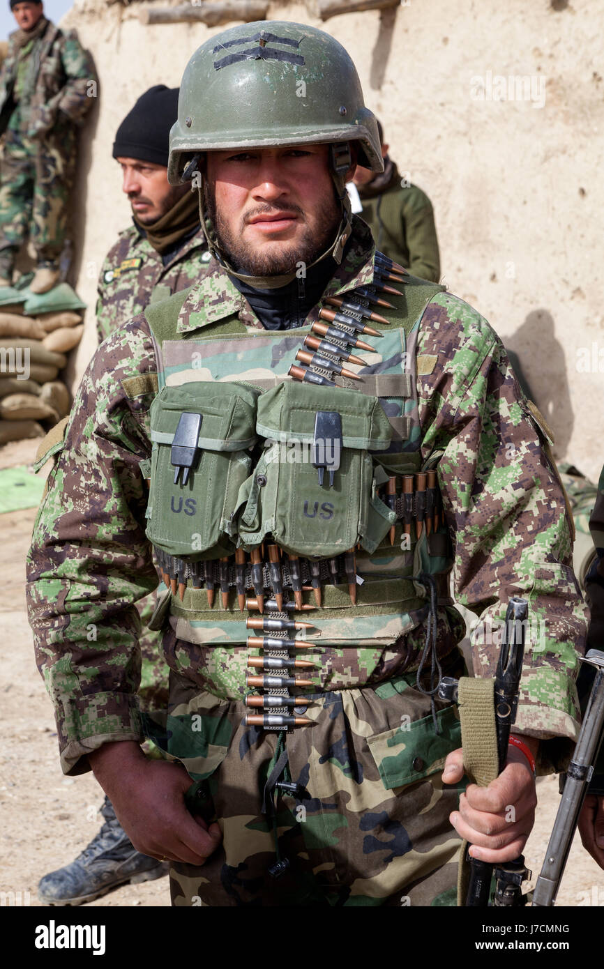 Afghan National Army, ANA, Soldiers in Helmand Province Afghanistan