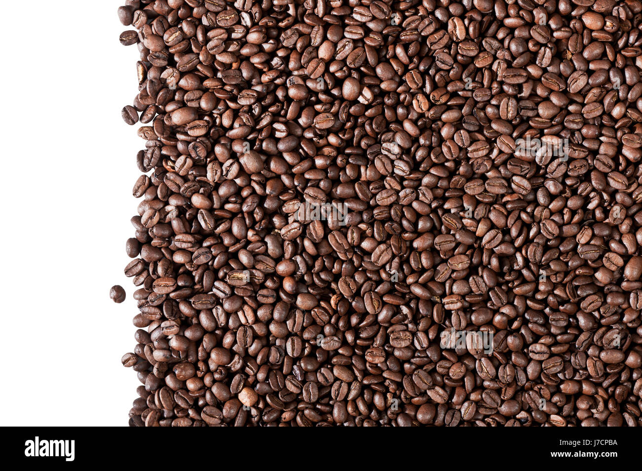 isolated beans bean coffee backdrop background many texture food aliment Stock Photo