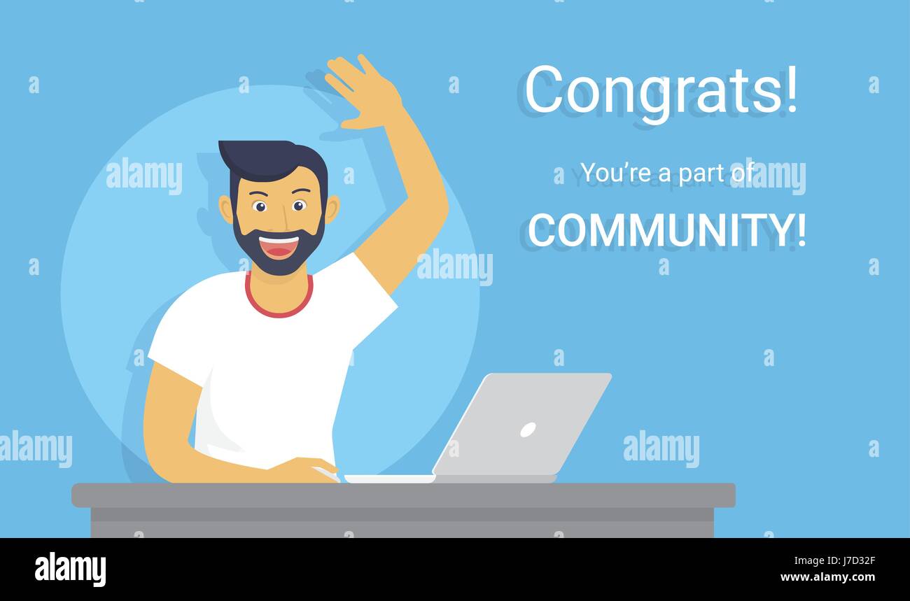 Congratulations you are a part of community Stock Vector Image & Art ...