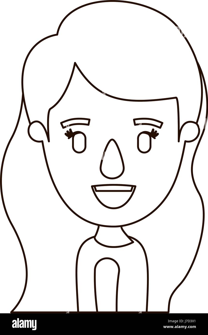 caricature sketch side profile