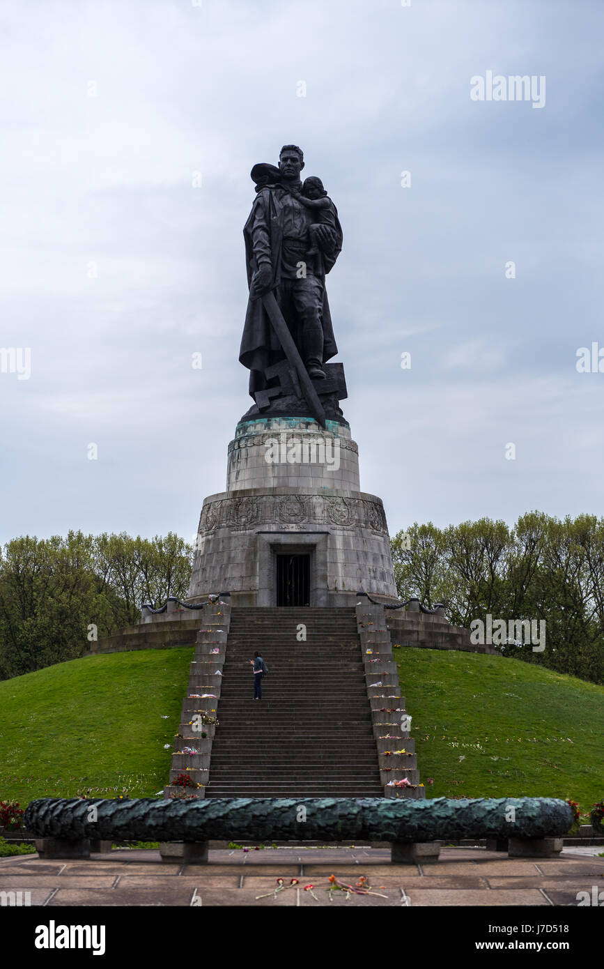 Soviet War Memorial Treptower Park Stock Photo