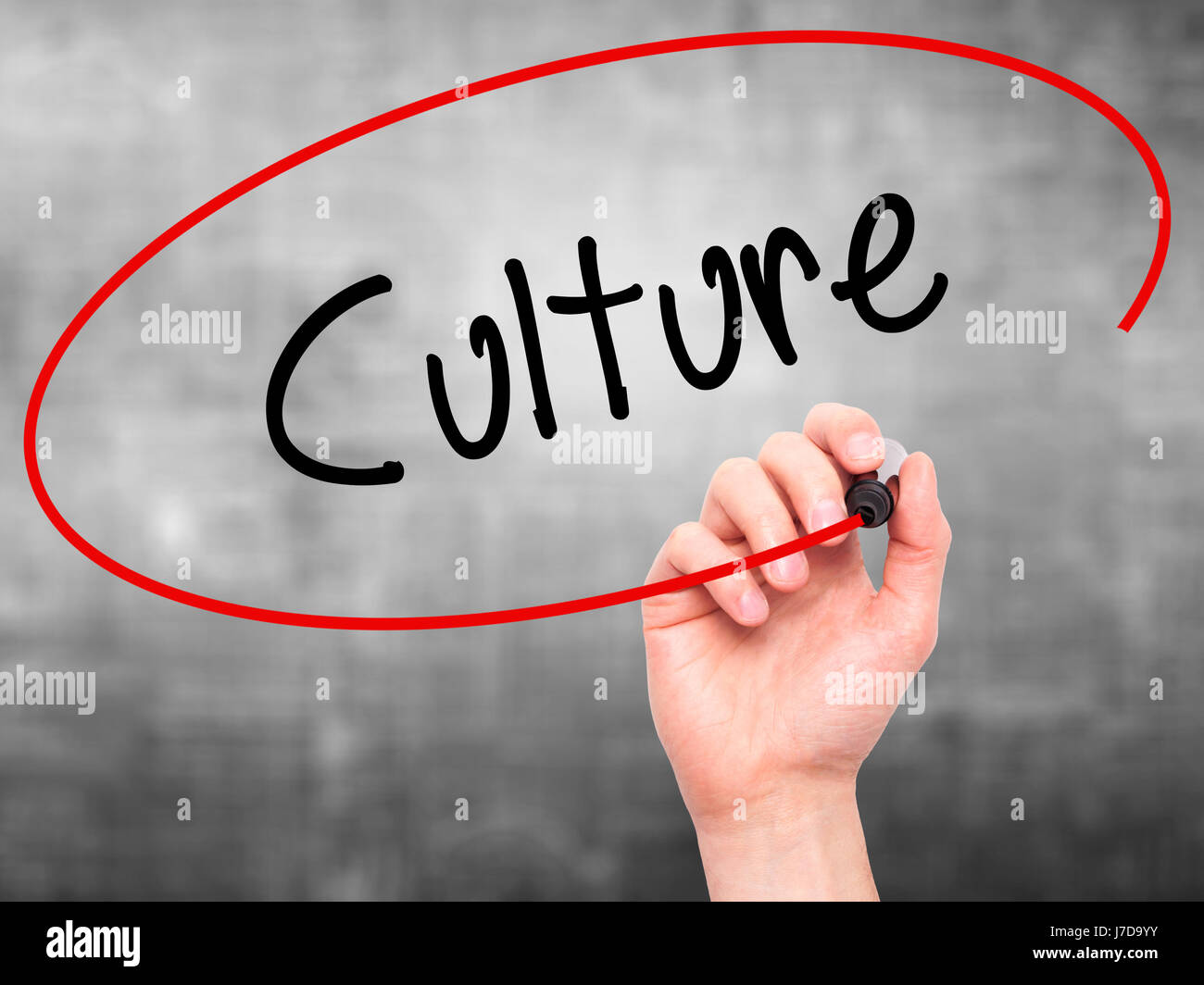 Man Hand writing Culture with black marker on visual screen. Isolated ...