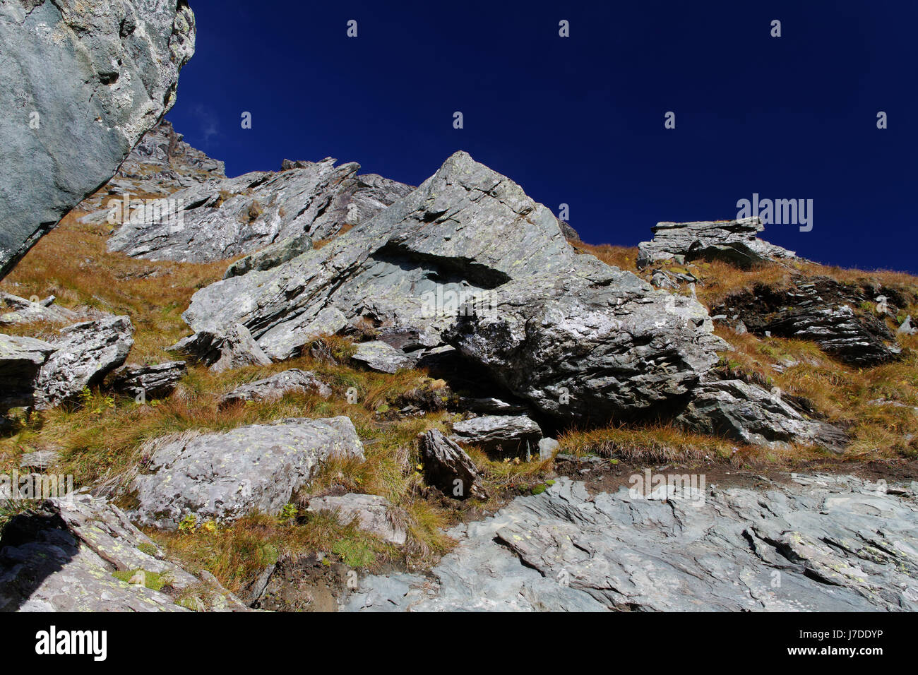 high mountain landscape in the grossglockner group,national park ho Stock Photo