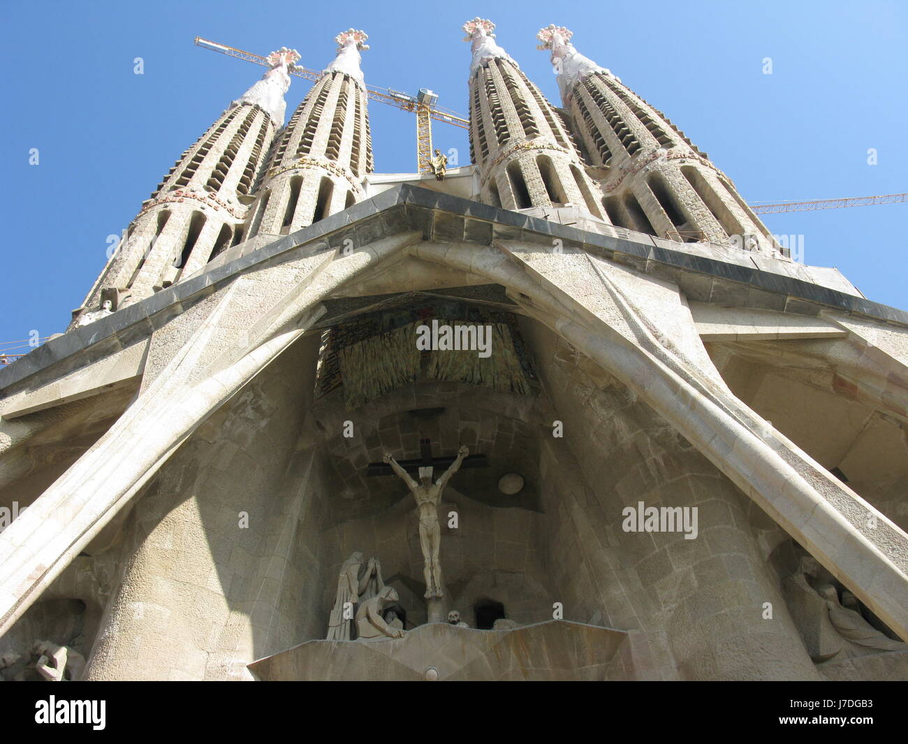 entrance to the sagrada familia Stock Photo - Alamy