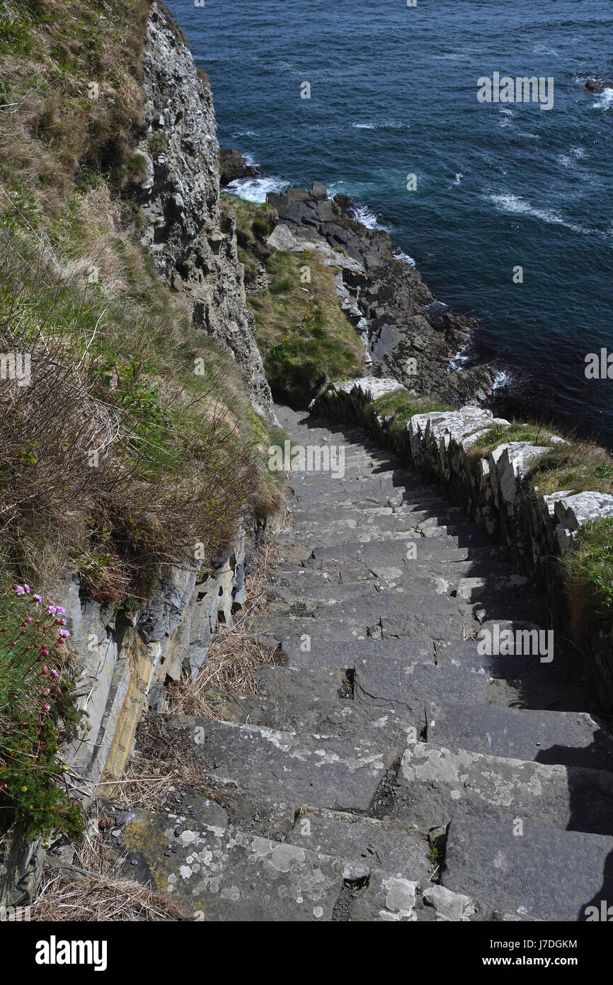 whaligoe steps;caithness;scotland Stock Photo