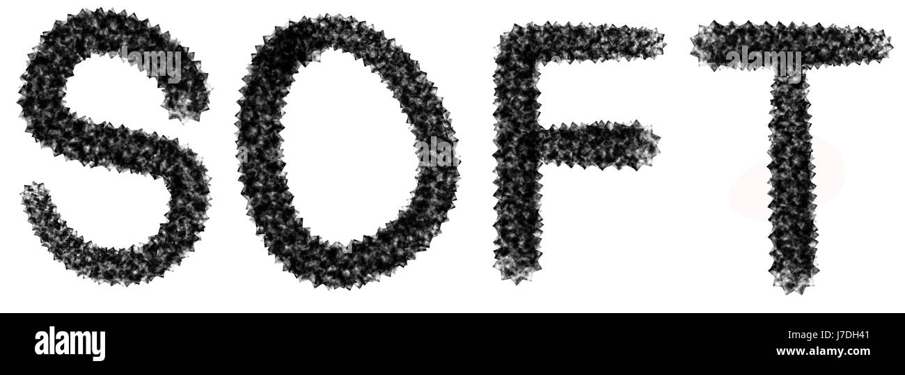 Contrast rough soft word hard Cut Out Stock Images ...