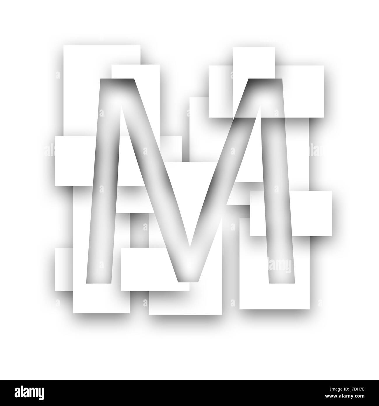 M letter Black and White Stock Photos & Images - Alamy