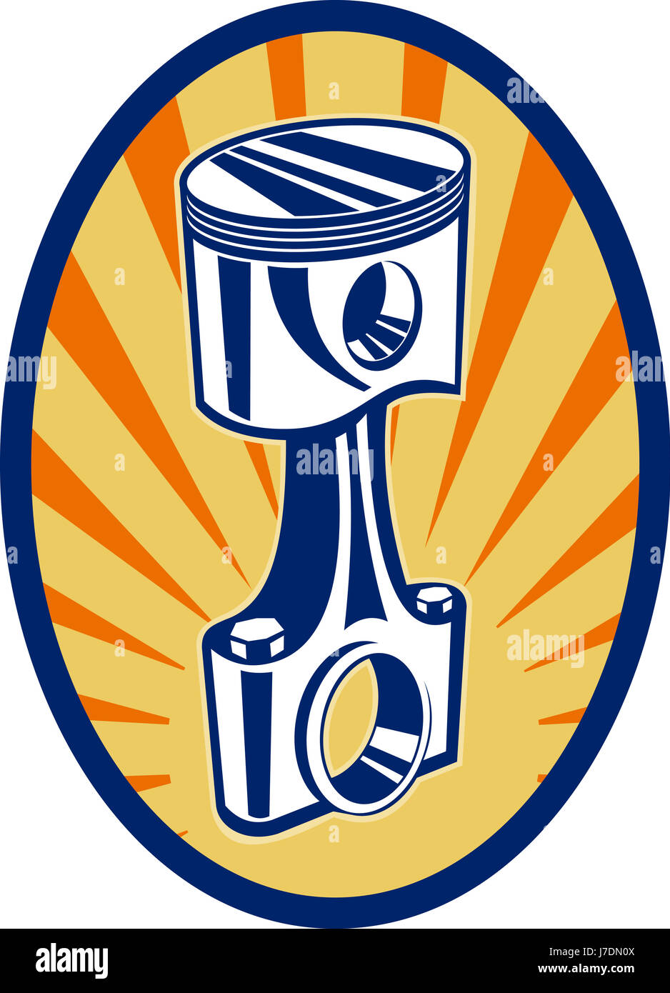 piston retro mechanical mechanism connecting rod piston rod illustration piston Stock Photo Alamy