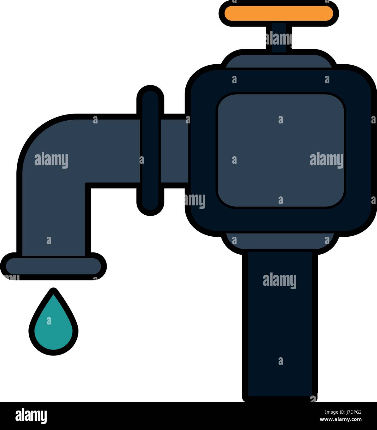 faucet and water drop icon image Stock Vector Image & Art - Alamy